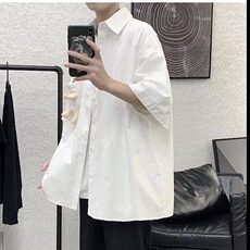 日系条纹短袖衬衫男潮牌潮流少年感穿搭半袖衬衣外套式夏，男装衬衫，星座218-1（原230）
