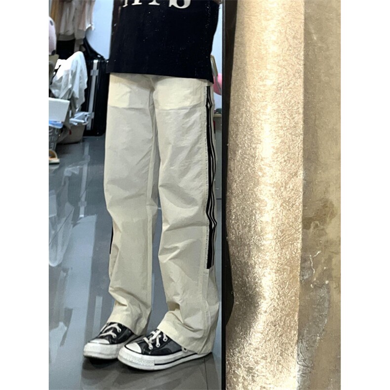 【有货】条纹速干运动裤子男女夏季薄款户外三条杠裤子1217LL-P48,女装休闲裤,星座1007（原301D）