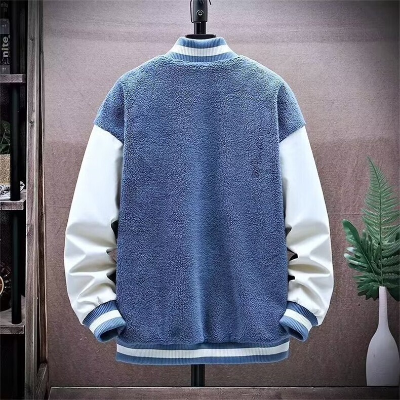 1506A/GMY2020/P49羊羔绒毛拼接棉衣外套男秋冬帅气棉服,男装棉衣,星座1506A