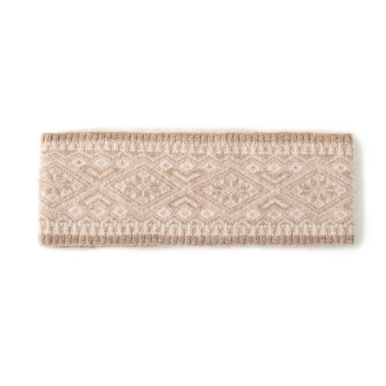 2025年秋季新款百搭菱形提花发带，头饰，轩妮羊绒