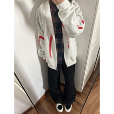 【有货】美式复古重磅卫衣男款春秋连帽开衫外套Y148CC-特P55，男装卫衣，星座1007（原301D）