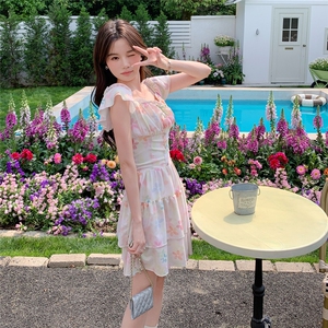 【夏日度假风】温柔甜美显瘦法式碎花连衣短裙A229-2-P120-k180图片