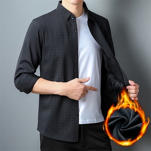 CA10106965钱塘2020-2冬季厚款加绒中年男士商务休闲衬衣P85图片