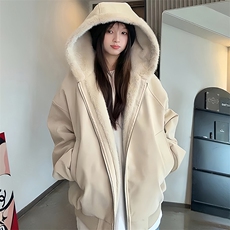 现货高品质美式高街冬季重磅座山雕大毛毛领pu皮棉衣男女加厚外套，男装皮衣，电商A486