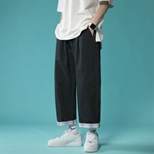 休闲裤港风九分裤1303A-ZY001-P45控68棉，男装休闲裤，星座715-1