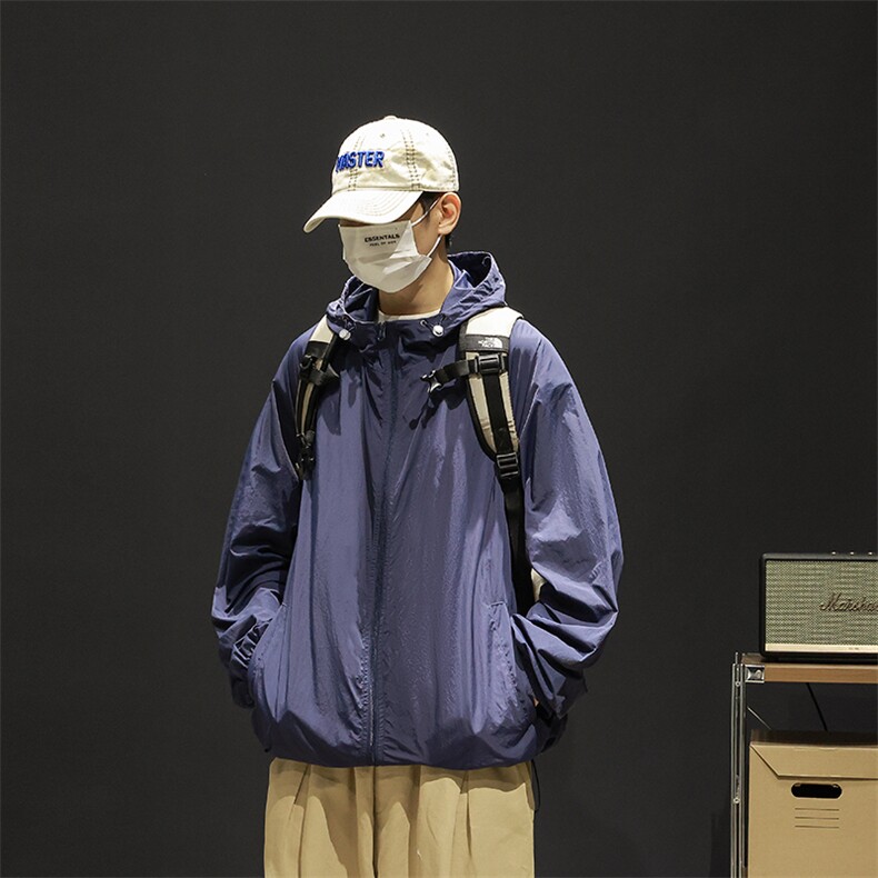防晒衣男夏季薄款UPF50+防紫外线皮肤衣男宽松钓鱼防晒服2360-P35,男装防晒衣,星座1403A