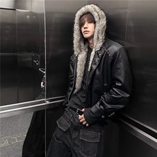 JY771-P138冬季棉服棉衣男生加厚保暖运动休闲潮牌帅气外套，男装棉衣，星座1501-3