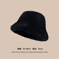 女生毛线帽显瘦显脸小保暖帽子冬季大头围帽子，帽子，雪菲羊绒