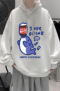 连帽卫衣男大码胖子帽衫大号运动服WY2449-P35图片