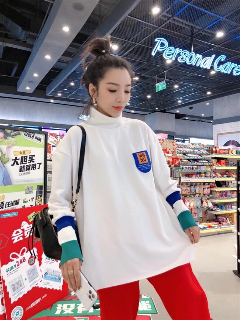 磨毛拉绒款打底衫百搭款，女装，一杭