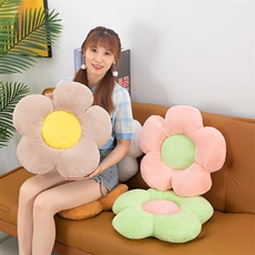 予朵玩具 兔毛花朵座垫