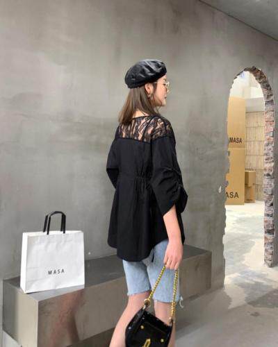 现货夏日新款蕾丝拼接，女装，蜜思优沫