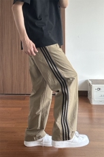 大量现货男装设计感侧边条纹速干裤夏款潮流痞帅百搭DY5036-特P35，男装休闲裤，电商A178