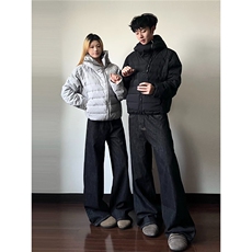 网图美式cleanfit斜拉链排骨棉服W1901/特P80，男装棉衣，电商B350