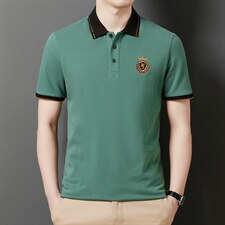 POLO衫男士短袖t恤翻领2023夏季新款潮牌休闲商务男装上衣,男装T恤,电商B212（原钱塘6029）