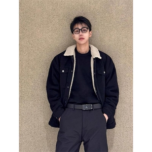 现货加绒牛仔棉服男冬季棉衣外套羊羔绒翻领夹克毛领MY1089-P110,男装夹克,星座1103-3