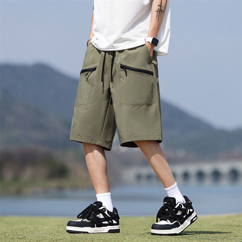 休闲短裤男2025夏季薄款潮牌宽松运动裤速干五分裤子Q29119-特P25,男装牛仔裤,星座610（原A335）