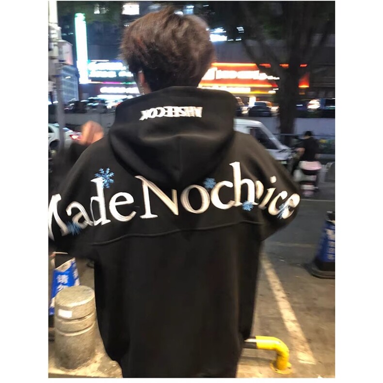 C316HXD04P78春季新款长袖卫衣时尚百搭全部刺绣黑色时尚帽衫,男装卫衣,电商C316