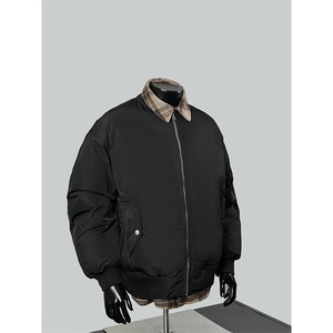 【有货】拼接假两件棒球服棉衣外套保暖工装棉服 MY716 特P86图片