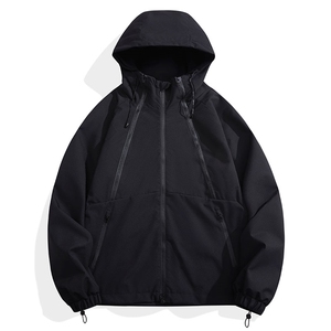 Cityboy情侣 时尚连帽冲锋衣外套夹克 团体班服图片