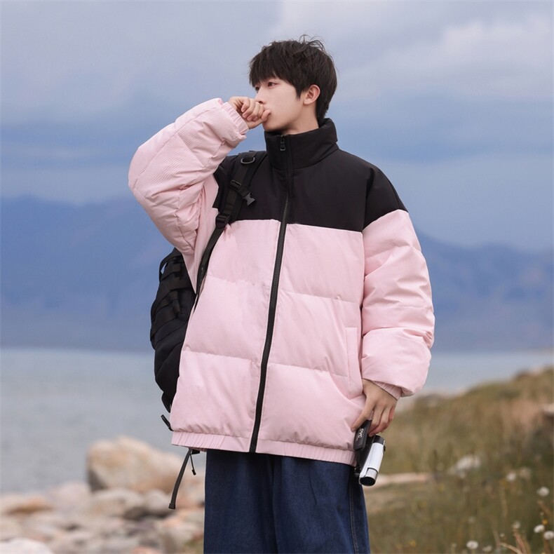 男女90白鸭绒冬季防寒立领拼接羽绒服外套光版二开Y90315P199,男装羽绒服,星座309（原A406）