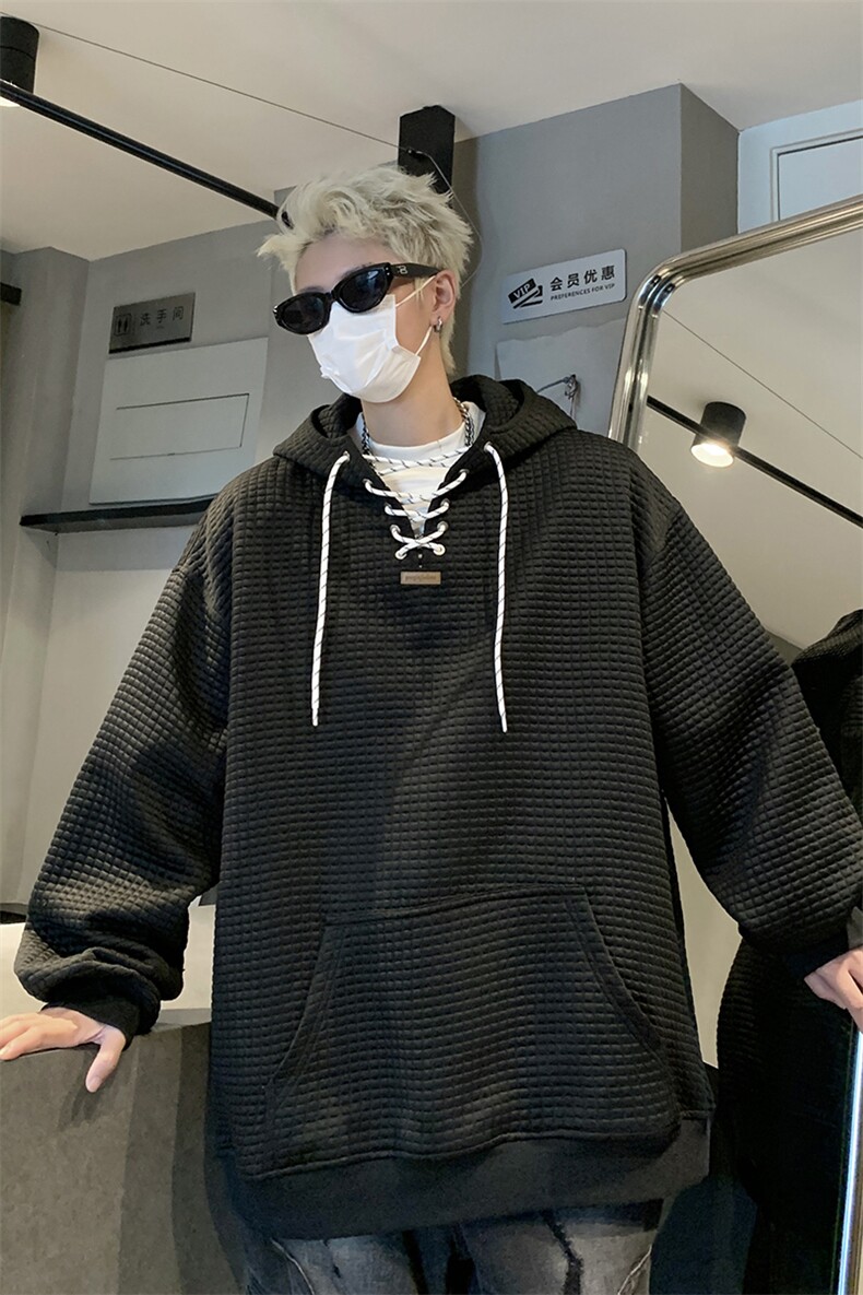 秋装新品小众设计感连帽卫衣情侣休闲宽松上衣外套男女G1096P68,女装短外套,电商A339
