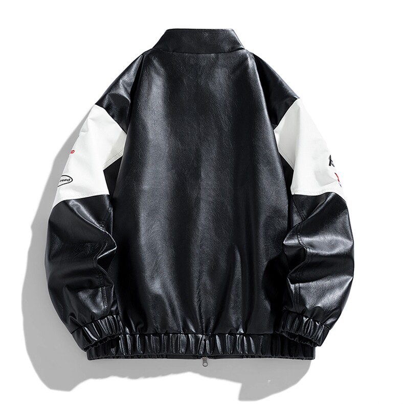 个性拼接皮衣机车服JK2168-P100,男装皮衣,星座210-1