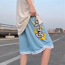 2022新款星星印花短裤男女同款运动裤嘻哈五分裤GK26P24，男装休闲裤，星座1116-2