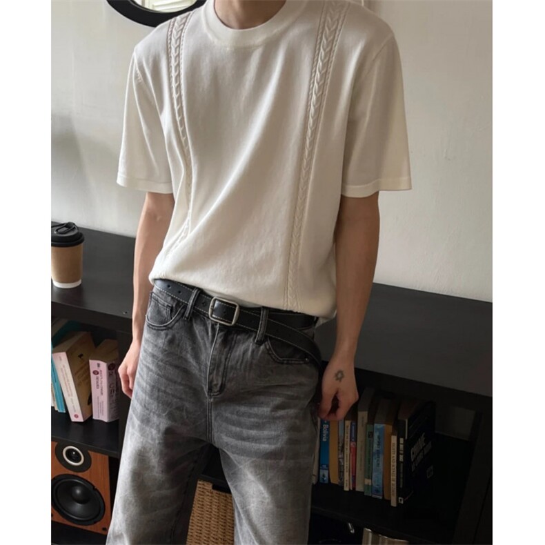 现货秋冬打底衫毛衣短袖老钱风编织针织衫T恤M2509-特P30,男装针织衫/毛衣,星座1212