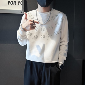 高级感烫钻设计感卫衣外套男社会小伙店主风301C-WY37-P58控78图片