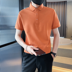 15色主推款2025新色多色短袖T恤翻领光板纯色Polo衫T0257-特P40图片