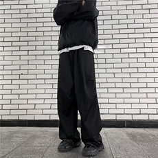 美式工装裤男宽松直筒登山裤秋季美式伞兵机能休闲冲锋裤EK13-P35，男装休闲裤，星座1008