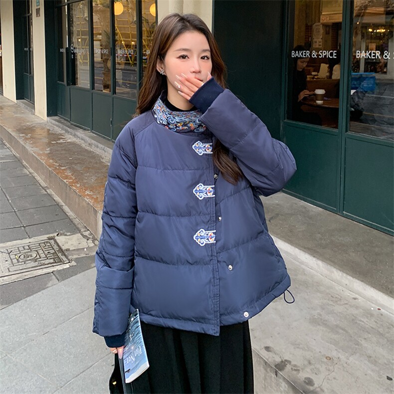 【大货已出】新中式民族风刺绣短款羽绒服2C081-X939P220K299,女装羽绒服,2C081