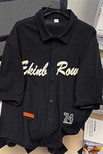 1中性华夫格大码M-5XL日系港风情侣七分袖衬衫男QCS7010P45控68，男装衬衫，星座226-2