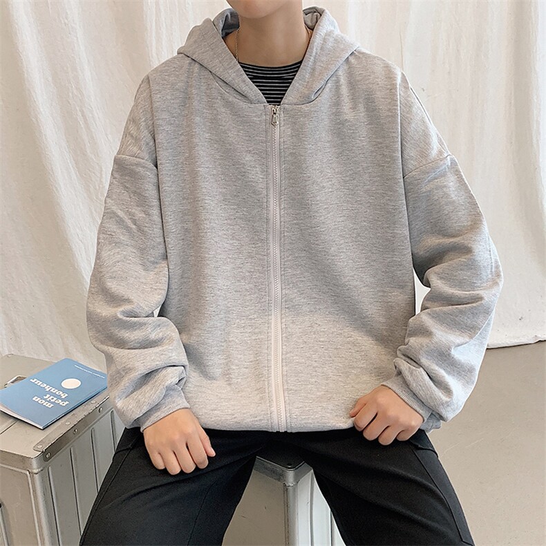 KS21129-P38加绒-P43连帽开衫卫衣男运动外套大码班服,男装卫衣,电商A040