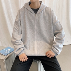 KS21129-P38加绒-P43连帽开衫卫衣男运动外套大码班服，男装卫衣，电商A040