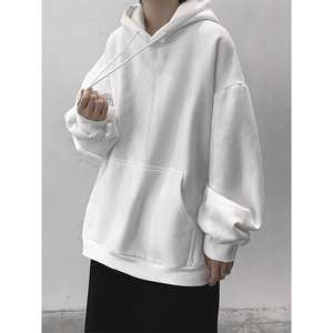 1506A/GS-3XL0/P39纯棉面料加绒华棉双层帽连帽卫衣大落肩版型1图片