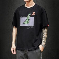 2021夏季新马切达日系大码男已注册卡通印花短袖T恤T1053-P25，男装T恤，电商A001