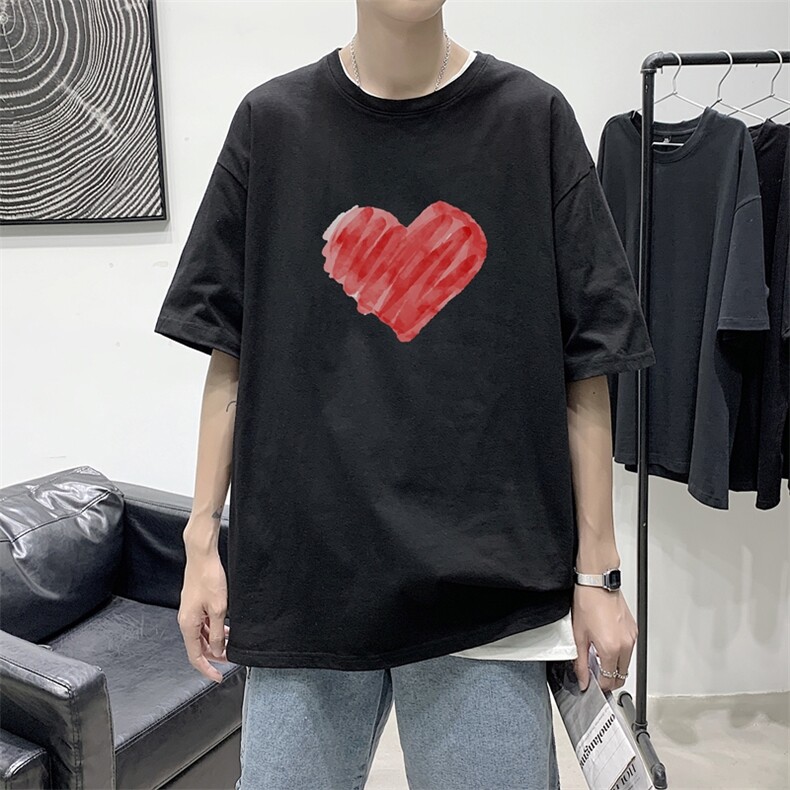 2021港风夏季宽松男女情侣短袖T恤XZ1102-1-T1685-P25,男装T恤,星座510A-1
