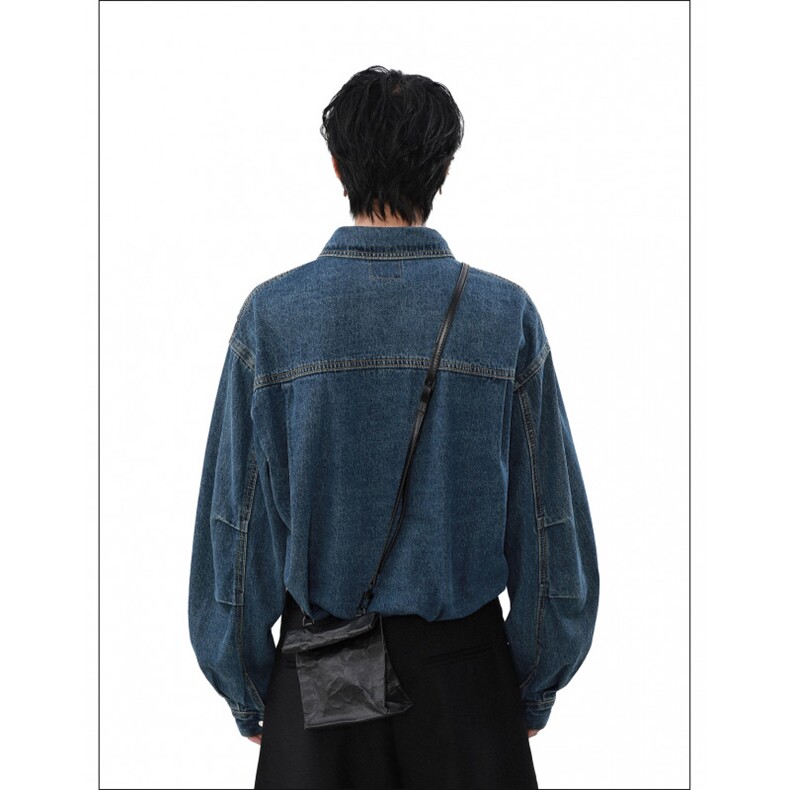 J9959-P65美式复古字母刺绣新款宽松休闲百搭衬衣外套,男装衬衫,星座617A-2