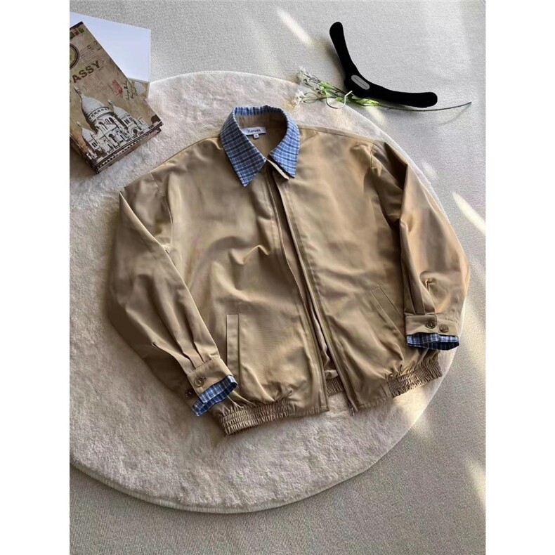 美式复古cleanfit假两件情侣夹克ma1翻领飞行外套男女LJ90055-p65,男装夹克,星座1008
