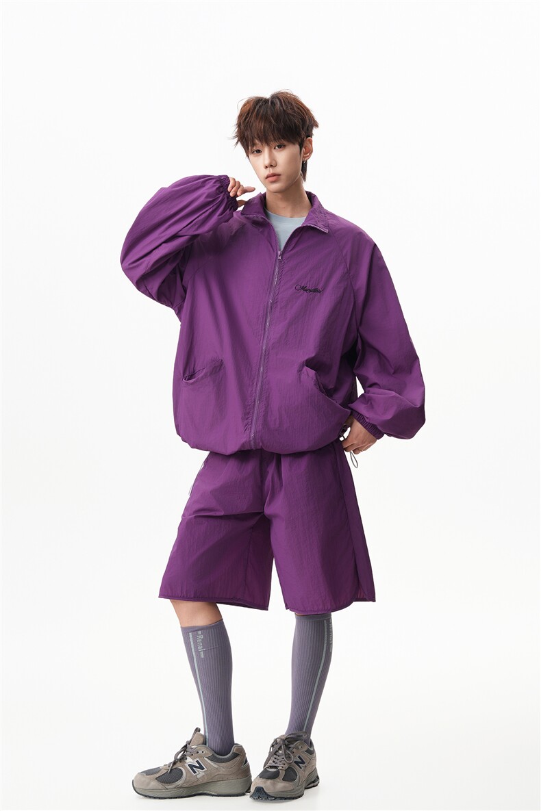 8XL-M特大码冰丝防晒服短裤套装男户外防晒衣运动外套潮TZ102P65,男装牛仔裤,电商D206-1