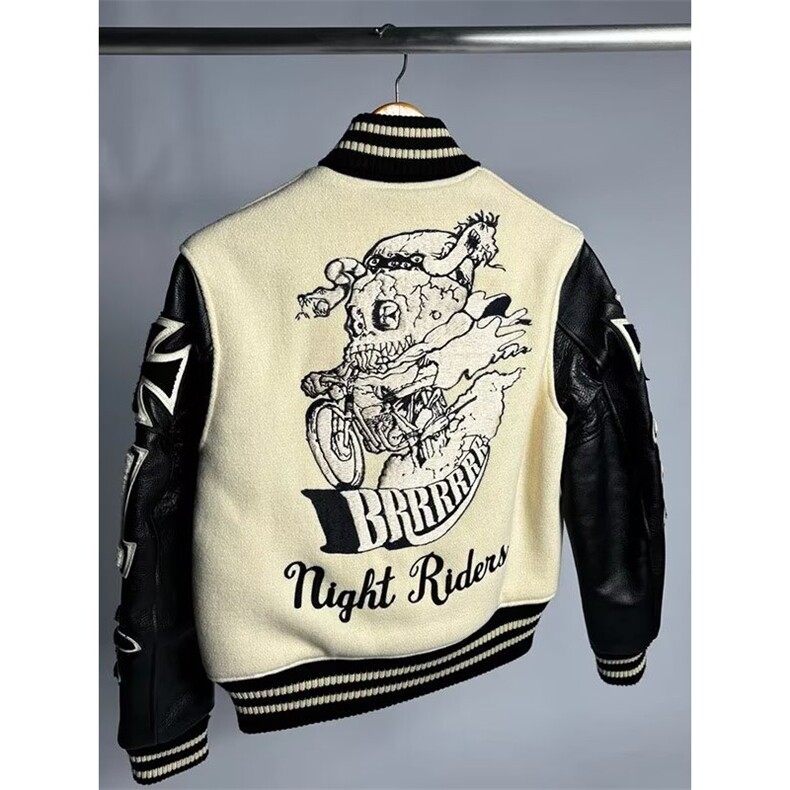 1506-1/JA1771/P119骷髅骑士棒球服修身立领vibe短款外套男,女装短外套,星座1506-1