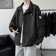 F218-P602024春季新款潮流百搭宽松工装外套潮牌翻领夹克男现货，男装夹克，星座512-6