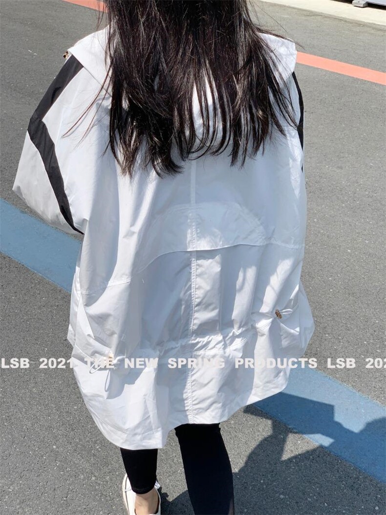 2021欧洲站欧洲休闲连帽外套潮流轻奢风防晒服6230,女装其它,丽身伴