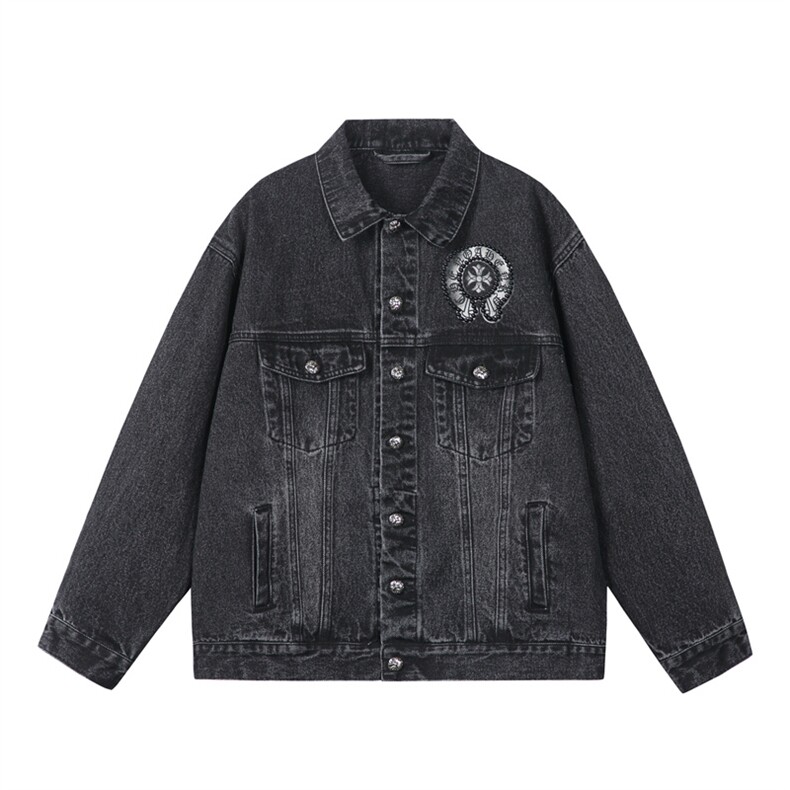 水洗牛仔外套男款春美式痞帅上衣服宽松休闲工装夹克JK1320-P128,男装工装外套,星座1103-3