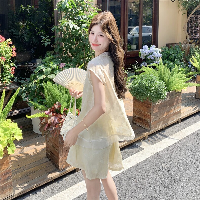 《现货好数据》26夏新中式提花短裤套装女RF2B153-7019-P155-K248,女装套装/套裙,时尚风爆