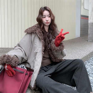 新款 主推两面穿羊卷毛派克服2661-P235-K358图片