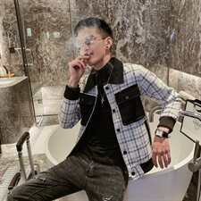 社会风格子加厚亮丝贴袋修身夹克外套B297-2809-P105控128，男装夹克，电商B297