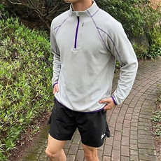哈苏线撞色长袖T恤户外宽松正肩内搭上袖卫衣男C64163-TP4588，男装T恤，电商A102